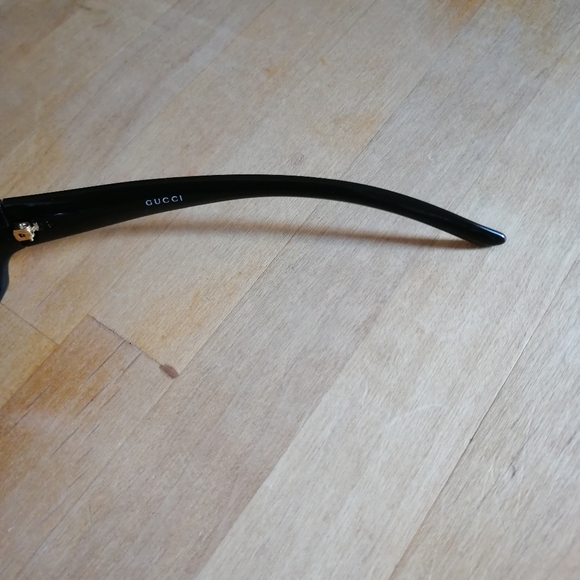 Gucci 1998 Vintage Sunglasses Dark Red Gold Grey Rectangle Wrap Gg 2515/S 9c7 - Picture 6 of 8